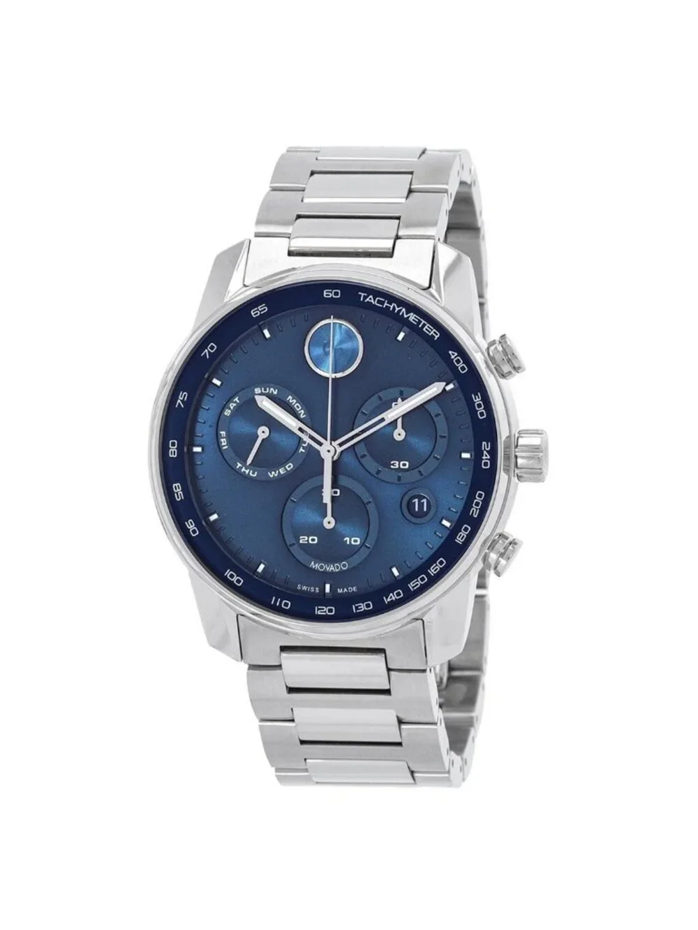 NWT Movado Bold Verso Quartz Blue Dial Men's Watch